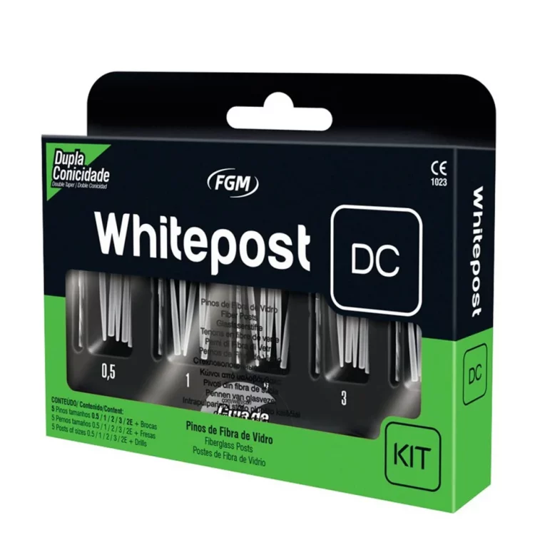 Poste de Fibra Whitepost DC Kit Completo 25 Unidades + 5 Fresas